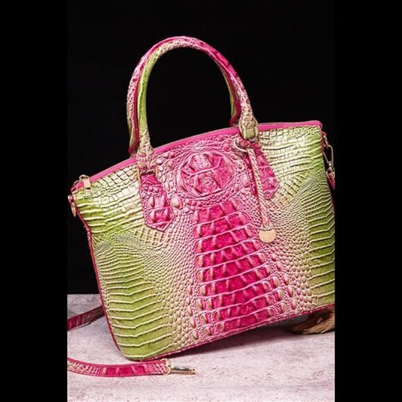 Gradient PU Leather Handbag - Picture 8 of 15